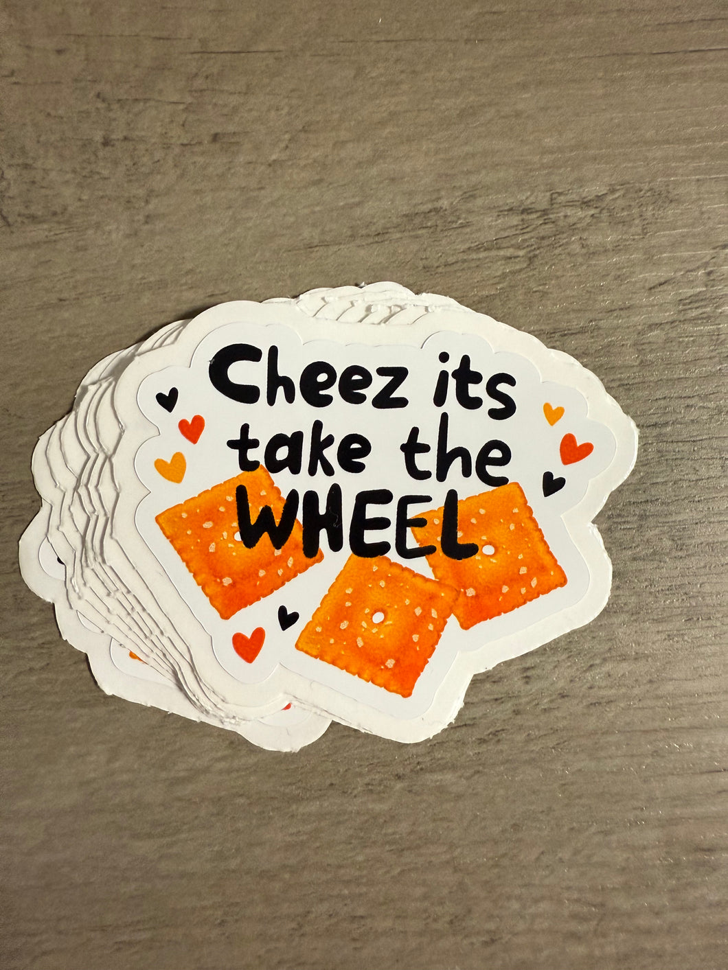 Cheez its take the wheel