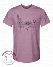 Load image into Gallery viewer, Foxglove....Daisy....Tulip....black print
