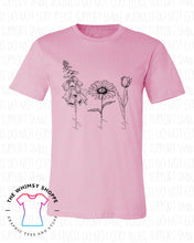 Load image into Gallery viewer, Foxglove....Daisy....Tulip....black print
