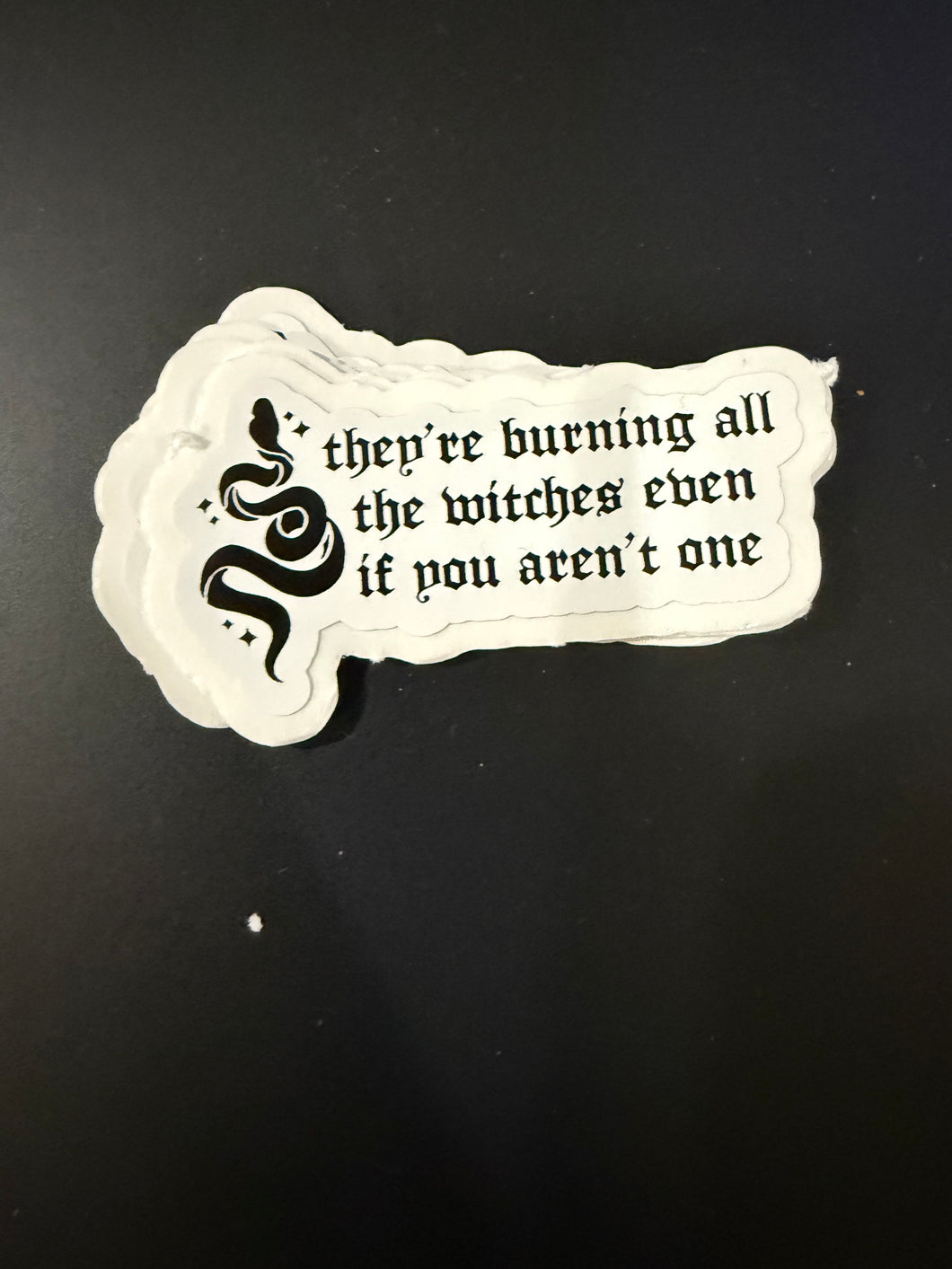 They're burning all the witches