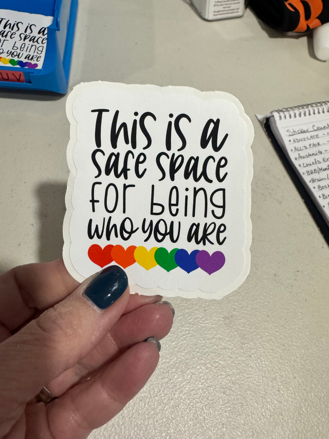 This is a safe space for being who you are